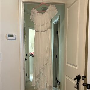 Elegant White Off-Shoulder Dress